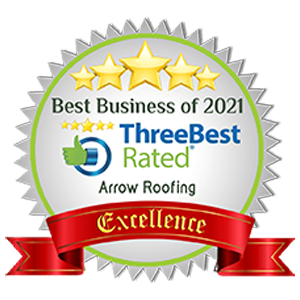 Arrow Roofing thress best rated business of 2021